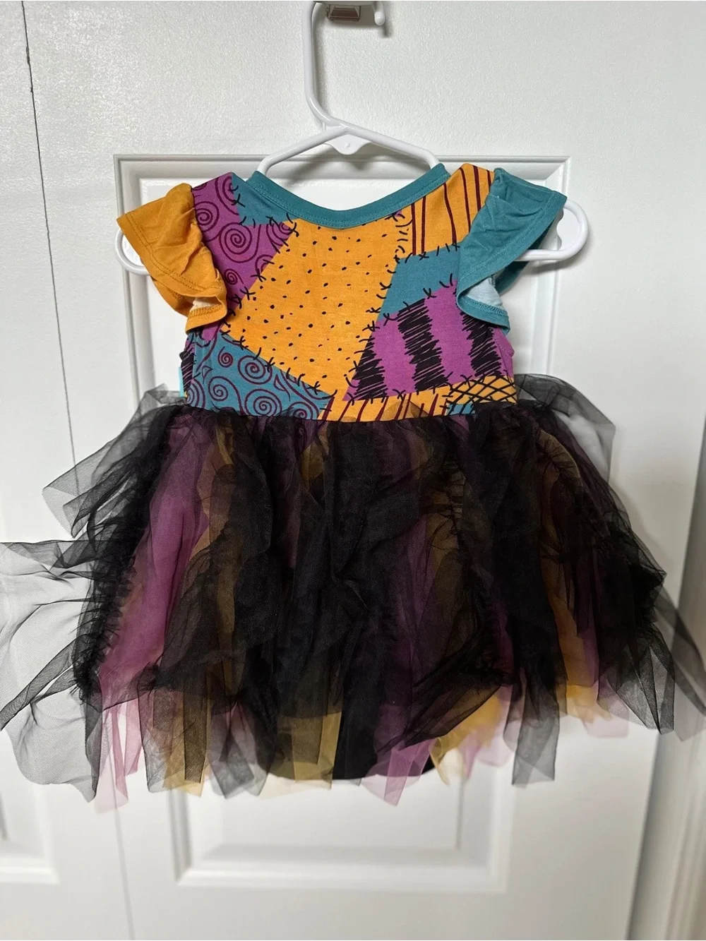 NWT Posh Peanut x Disney Sally Tulle Bodysuit Dress 12-18M Halloween
